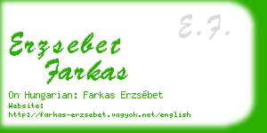 erzsebet farkas business card